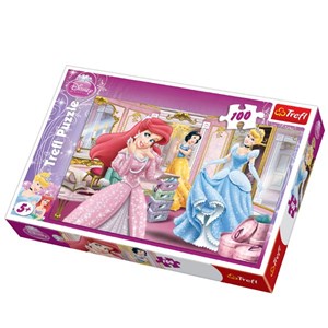 Trefl (16186) - "Disney Princesses, Ready for the Ball" - 100 pieces puzzle