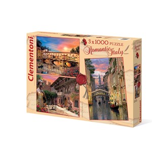 Clementoni (08007) - Dominic Davison: "Romantic Italy" - 1000 pieces puzzle