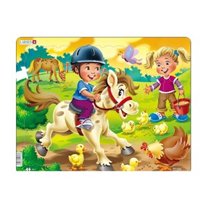 Larsen (BM8) - "Farm Kids with Pony" - 16 pieces puzzle