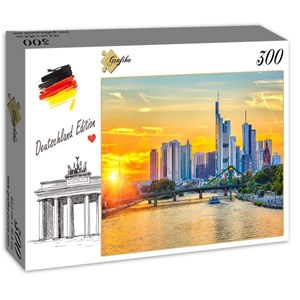 Grafika (02527) - "Deutschland Edition, Frankfurt am Main, Bankenviertel" - 300 pieces puzzle