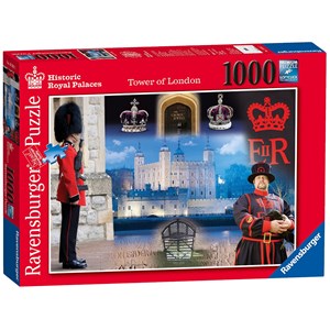 Ravensburger (19581) - "Historic Royal Palaces, The Tower of London" - 1000 pieces puzzle