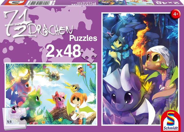 Schmidt Spiele (56114) - "7 1/2 dragons" - 48 pieces puzzle