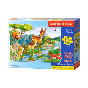Castorland (C-02177) - "Little Deer" - 20 pieces puzzle