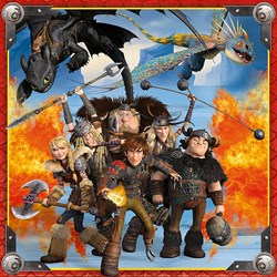 Ravensburger (09258) - "How to Train your Dragon" - 49 pieces puzzle