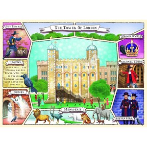 Ravensburger (10784) - "The Tower of London" - 100 pieces puzzle