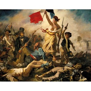 Puzzle Michele Wilson (A460-350) - Eugene Delacroix: "La Liberté Guidant le Peuple" - 350 pieces puzzle