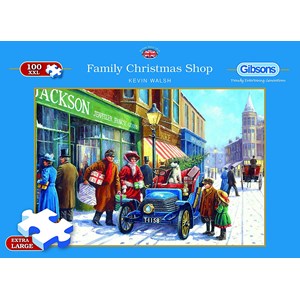 Gibsons (G2214) - Kevin Walsh: "Family Christmas Shop" - 100 pieces puzzle