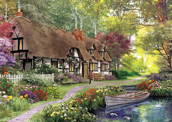 KS Games (11354) - Dominic Davison: "Cottage" - 1000 pieces puzzle