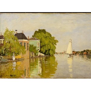 Grafika Kids (00480) - Claude Monet: "Houses on the Achterzaan, 1871" - 300 pieces puzzle