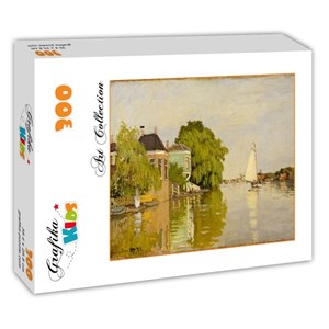 Grafika Kids (00480) - Claude Monet: "Houses on the Achterzaan, 1871" - 300 pieces puzzle