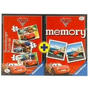 Ravensburger (07227) - "Cars + Memory" - 15 20 25 pieces puzzle