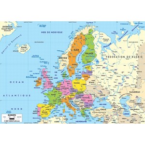 Puzzle Michele Wilson (W74-50) - "Europe Map" - 50 pieces puzzle