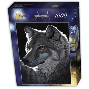 Grafika (T-00437) - Schim Schimmel: "Night Wolf" - 1000 pieces puzzle