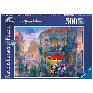 Ravensburger (14725) - James Coleman: "Mickey in Venice" - 500 pieces puzzle
