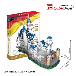 Cubic Fun (MC062H) - "Neuschwanstein Castle" - 98 pieces puzzle