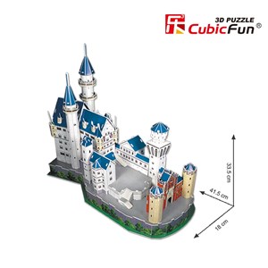 Cubic Fun (MC062H) - "Neuschwanstein Castle" - 98 pieces puzzle