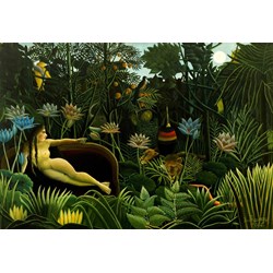 Grafika (00306) - Henri Rousseau: "The Dream, 1910" - 12 pieces puzzle