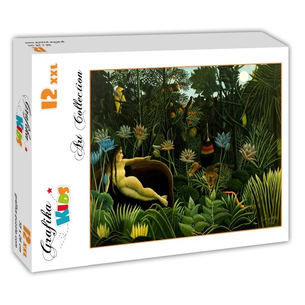 Grafika (00306) - Henri Rousseau: "The Dream, 1910" - 12 pieces puzzle