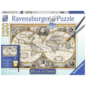 Ravensburger (19931) - "Antique World Map" - 1200 pieces puzzle