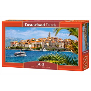 Castorland (B-060238) - "Korcula, Croatia" - 600 pieces puzzle