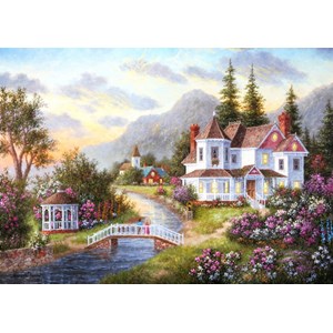 Grafika (T-00517) - Dennis Lewan: "Angels of the Evening" - 1000 pieces puzzle