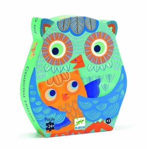 Djeco (07215) - "Owl" - 24 pieces puzzle