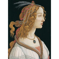 Grafika Kids (00694) - Sandro Botticelli: "Portrait of a young Woman, 1494" - 300 pieces puzzle