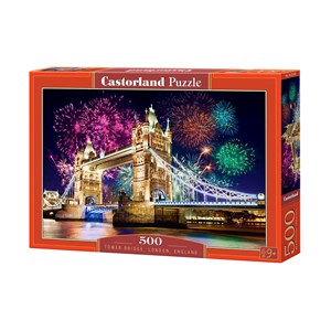 Castorland (B-52592) - "Tower Bridge, London, England" - 500 pieces puzzle