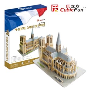 Cubic Fun (MC054H) - "Notre Dame De Paris" - 74 pieces puzzle