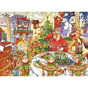 Jumbo (19149) - "Wasgij Christmas 13: Turkey's Delight" - 1000 pieces puzzle