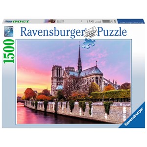 Ravensburger (16345) - "Notre-Dame, Paris" - 1500 pieces puzzle