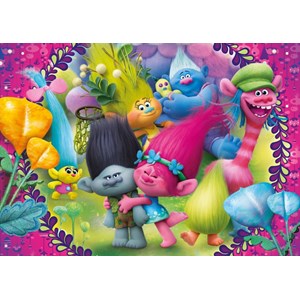 Clementoni (08422) - "Trolls" - 60 pieces puzzle