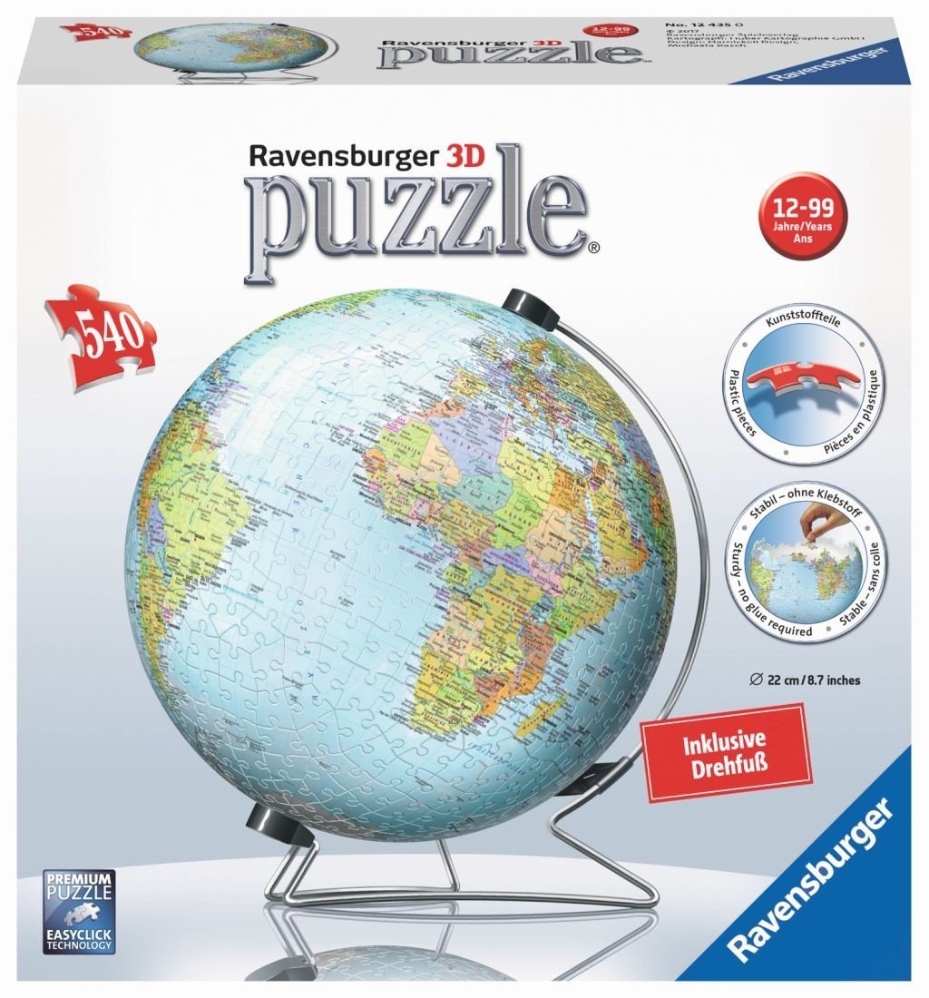 Ravensburger the world deals puzzle globe 540 pieces