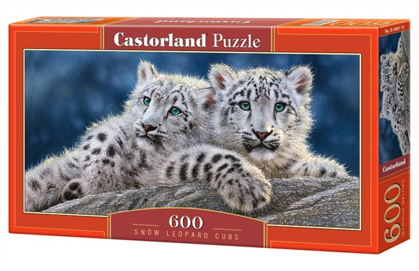 Castorland (B-060115) - "Snow Leopard Cubs" - 600 pieces puzzle