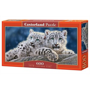 Castorland (B-060115) - "Snow Leopard Cubs" - 600 pieces puzzle