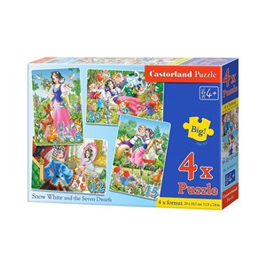 Castorland (B-04423) - "Snow White and the Seven Dwarves" - 8 12 15 20 pieces puzzle