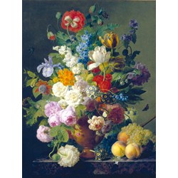 Clementoni (31415) - Jan Frans Van Dael: "Flowers in Vase" - 1000 pieces puzzle