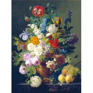 Clementoni (31415) - Jan Frans Van Dael: "Flowers in Vase" - 1000 pieces puzzle