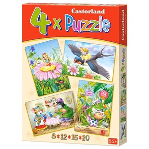Castorland (B-04270) - "4 tales and legends" - 8 12 15 20 pieces puzzle