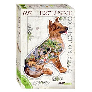 Step Puzzle (83503) - "Dog" - 697 pieces puzzle