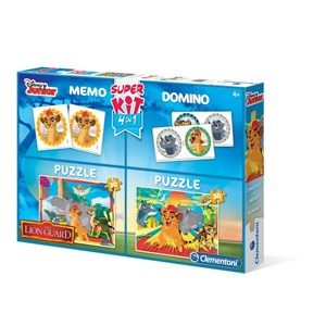 Clementoni (08212) - "Lion Guard + Memo + Domino" - 30 pieces puzzle