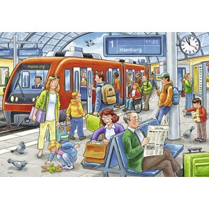 Ravensburger (07611) - "Please get in!" - 12 pieces puzzle