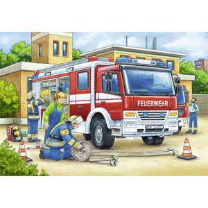 Ravensburger (07574) - "Police and Firefighters" - 12 pieces puzzle