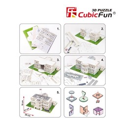 Cubic Fun (C060H) - "Washington, The White House" - 65 pieces puzzle
