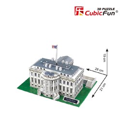 Cubic Fun (C060H) - "Washington, The White House" - 65 pieces puzzle