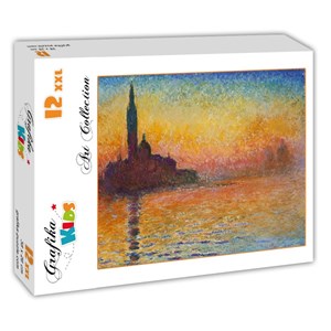 Grafika (00095) - Claude Monet: "Saint-Georges-Majeur au Crépuscule, 1908" - 12 pieces puzzle