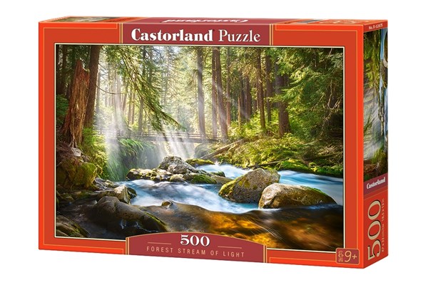 Castorland (B-52875) - "Forest Stream of Light" - 500 pieces puzzle