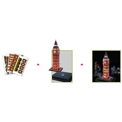 Cubic Fun (L501H) - "Big Ben" - 28 pieces puzzle