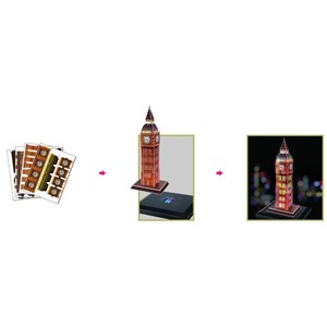 Cubic Fun (L501H) - "Big Ben" - 28 pieces puzzle