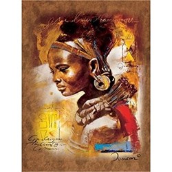 Ravensburger (15352) - "Young African Woman" - 1000 pieces puzzle